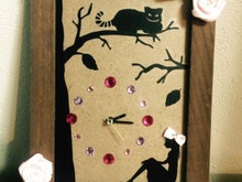 フォトフレームとウォールステッカーでアリスの時計☆