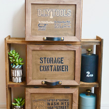 全部100均!!すのこと木箱で簡単!切らずに収納ラックをDIY!