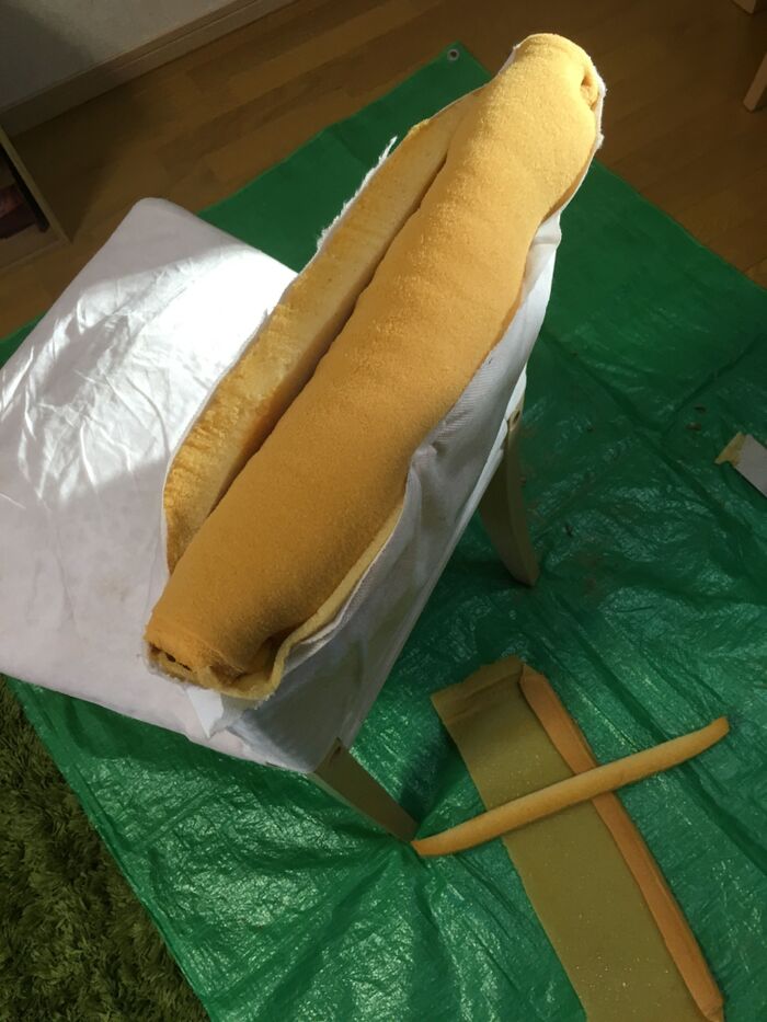 スポンジをかぶせる