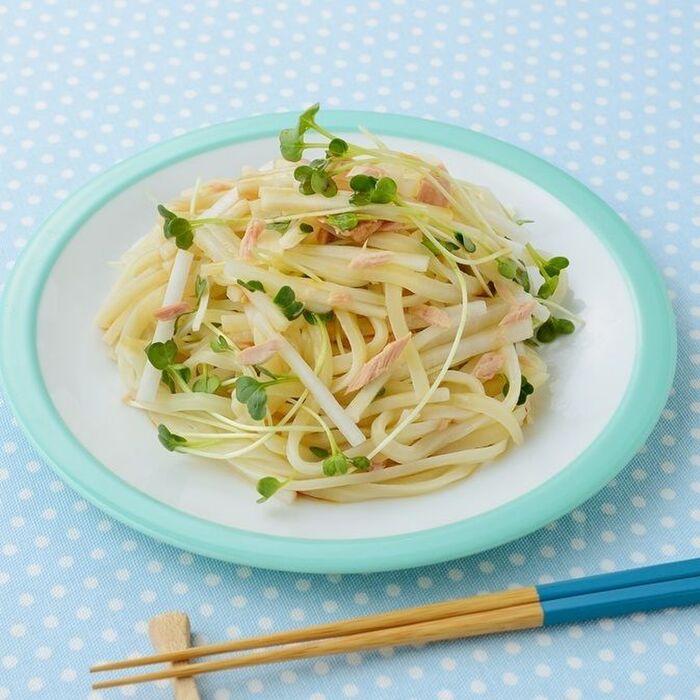 甘みが多くてみずみずしい！大根を使って「ツナと大根のさっぱりサラダうどん」