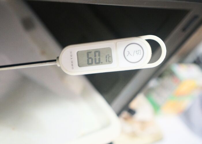 お肉の温度を測ってみました