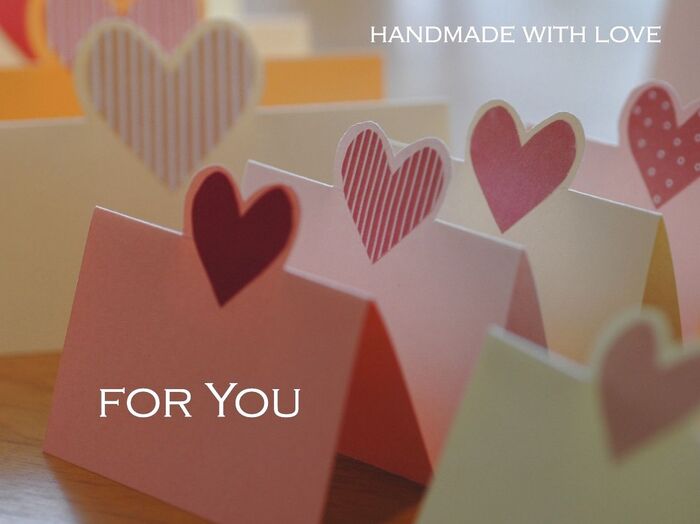 バレンタインデーにはやはりハートが似合います。