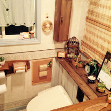 ★憧れのタンクレス風トイレ★DIY!格安1×4材とベニヤ板で大変身!