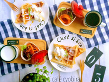 余ったお餅でもちもちワッフル♡