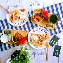 余ったお餅でもちもちワッフル♡