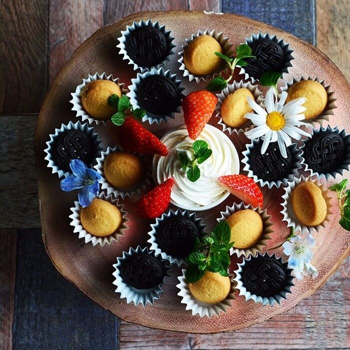 3時に子どもが集まったらクッキーパーティー♪アルミカップで簡単テーブルコーデ