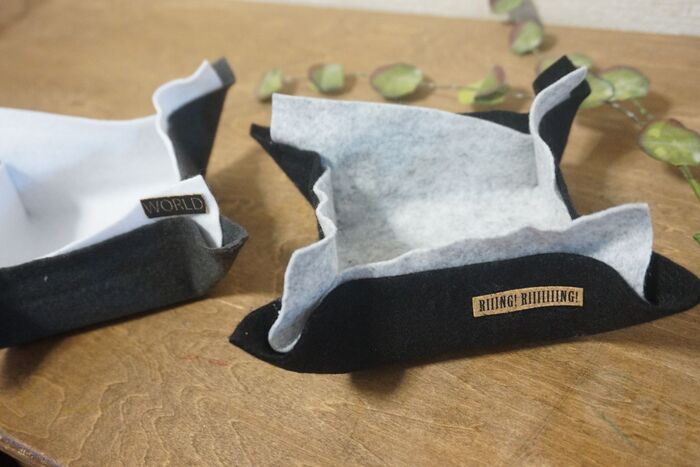 100円で2個できちゃう!しかも丈夫!縫わずに簡単!オシャレ小物入れ