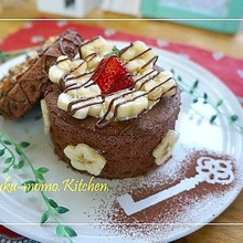 市販のスポンジで作る♪ショコラケーキの宝石箱(ヌテラチョコソース)