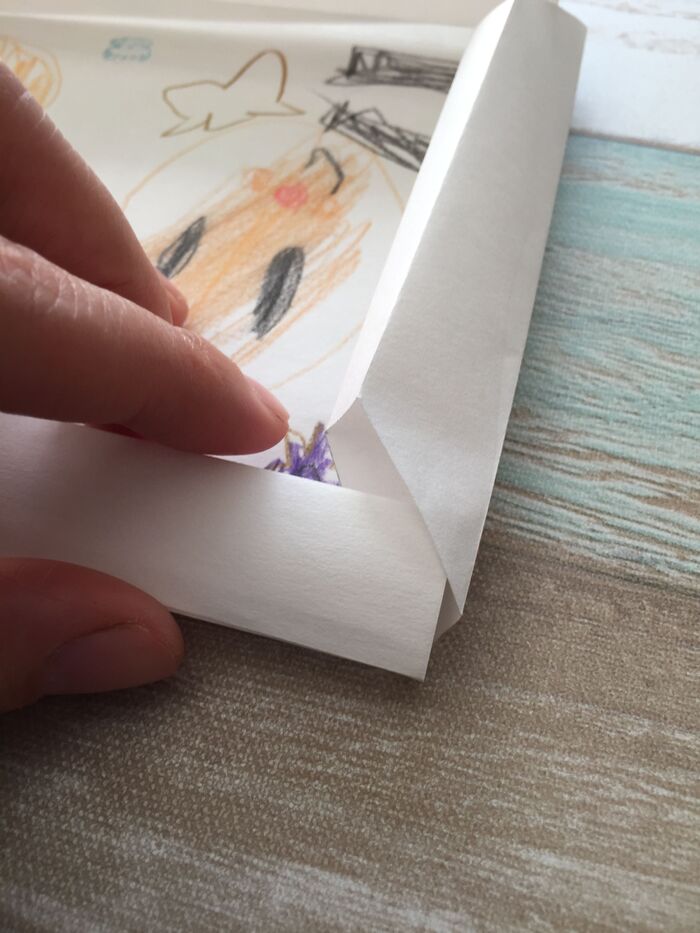 ④角を差し込んで完成です