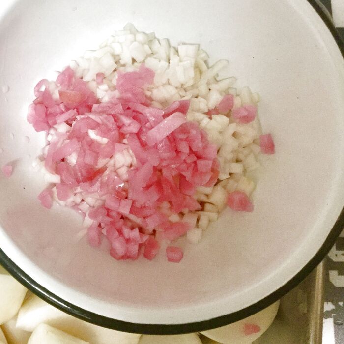 工程【3】みじん切り。