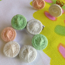 お洒落ボタンでブローチ&イヤリング☆貼るだけ!簡単アクセサリー