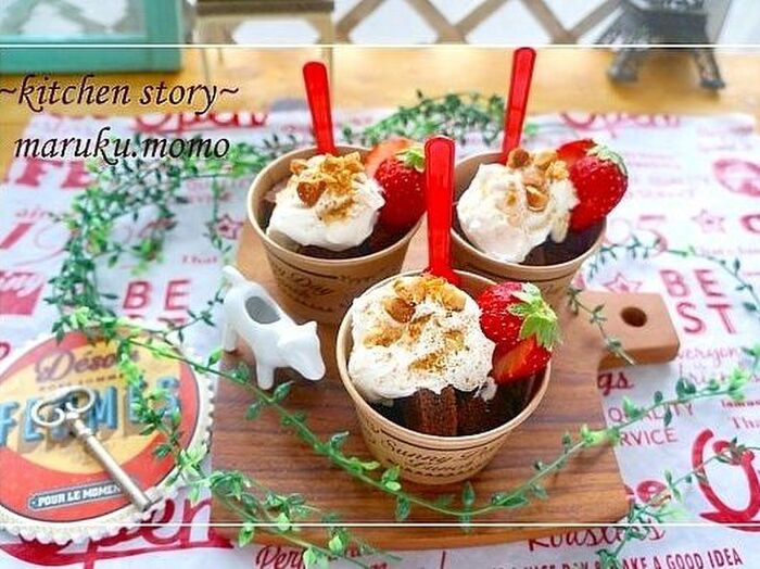 バレンタインスイーツ*炊飯器で作ったショコラケーキの美味しい食べ方♪