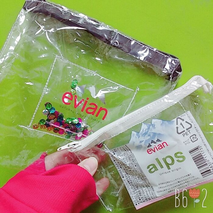 evian ポーチ??♥