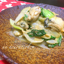 便秘解消効果の♪牡蠣の粕バター炒め