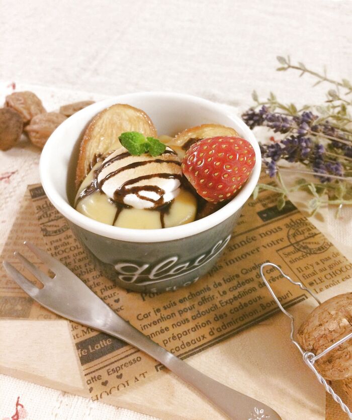 黒蜜でコクをプラス♪簡単カスタードクリーム♬