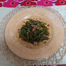 茎わかめのプロヴァンス風、食う気?若芽・・・