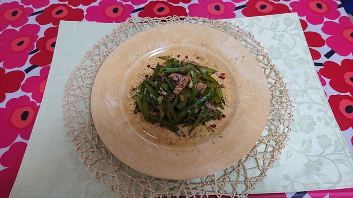 茎わかめのプロヴァンス風、食う気?若芽・・・