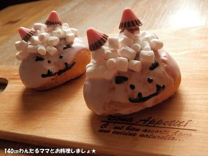 節分にぴったり★簡単オニのシュークリーム