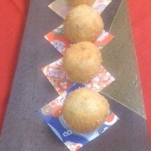 梅しそじゃこ里芋コロッケ