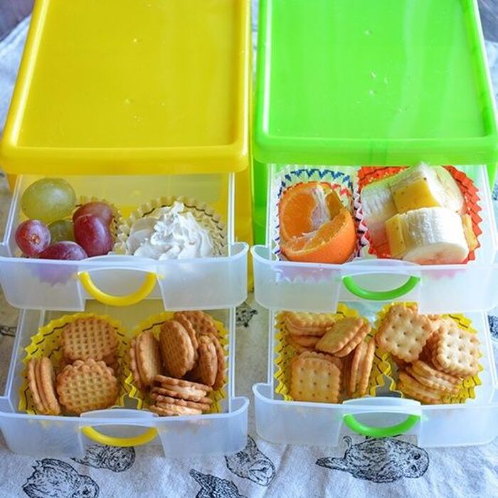 ダイソー小物入れ&クッキー★外出仕様のおもてなしBOX★