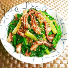 定番和食♡旨いっ!イカとわけぎのぬた