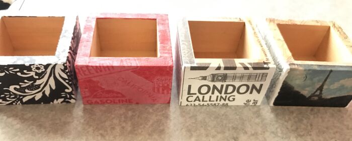 さすがにこのまま使うのは気が引けるのでデコパージュします。