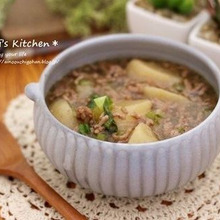 スープまで飲みほす♡ひき肉とかぶのとろとろ煮込み♡