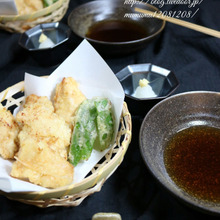 節約!鶏むね肉の天ぷら♪天つゆで♡