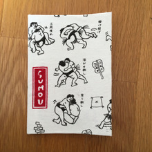 DAISO手ぬぐいで個性派ノート