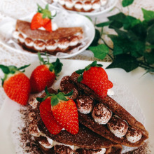 簡単*絶品*ホットケーキミックスで、ティラミスオムレット