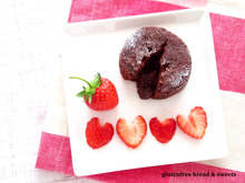 小麦・卵・乳不使用☆米粉のフォンダンショコラ