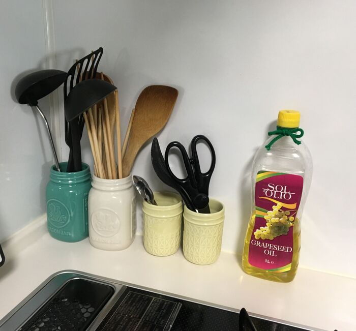 油だれ対策は余った手芸紐で!