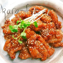 こりゃ旨い!絶対ハマる♡スパイシー手羽先風甘辛唐揚げ