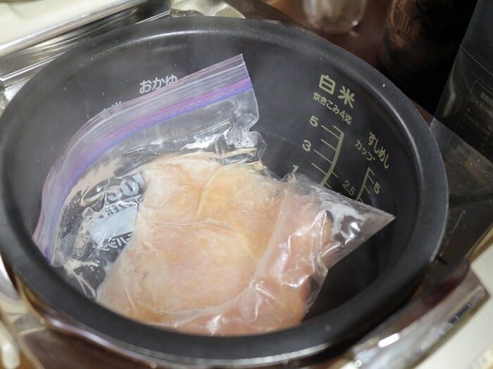 炊飯器で低温調理