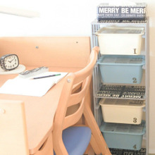 すのこ×100均boxで男前なkids収納棚