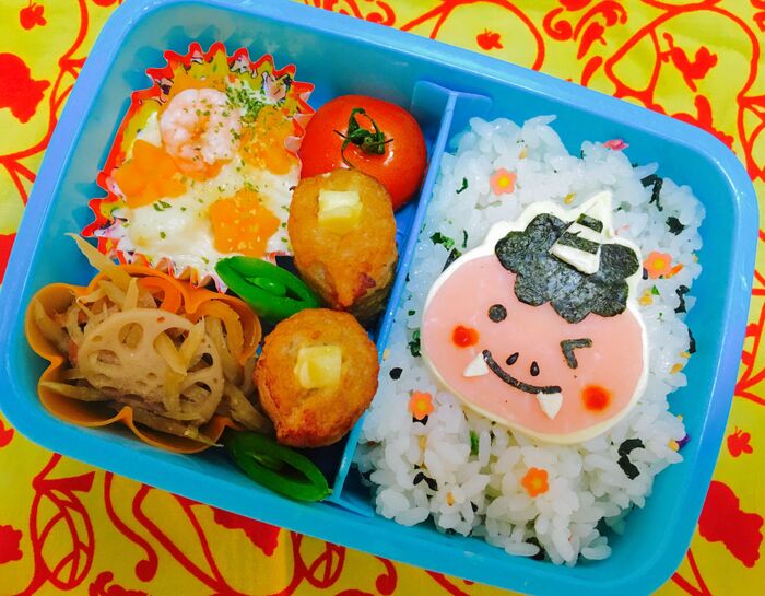 前日下準備可!ユル〜くデコる簡単節分弁当の作り方。
