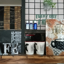 【100均リメイク】セリアの鉄板風シートを男前カフェボードにリメイク☆