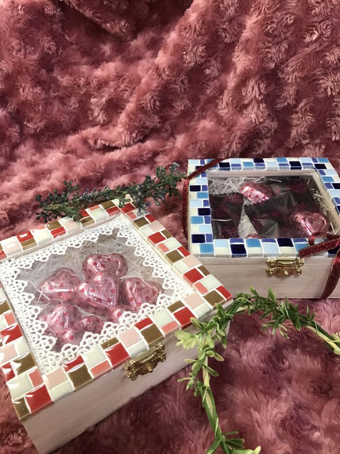 キャン★ドゥー木箱で!バレンタインラッピング