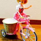 300均の自転車オブジェ☆車輪が動くからリカちゃんを乗せて遊べる！！