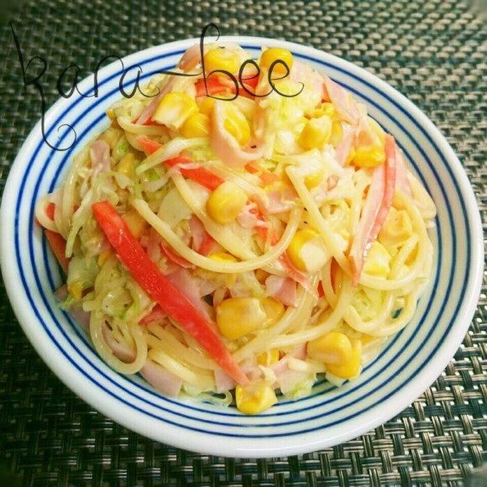 こりゃ旨いっ!キャベツでかさ増しコールスロー風スパサラ