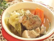 コンソメ不要!圧力鍋で♪豚肩ブロックとたっぷり野菜のジンジャー塩ポトフ