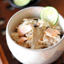 鮭ときのこの炊き込みご飯