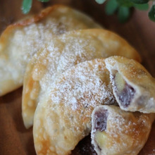 フライパンで簡単!つぶあんとバナナの揚げ餃子