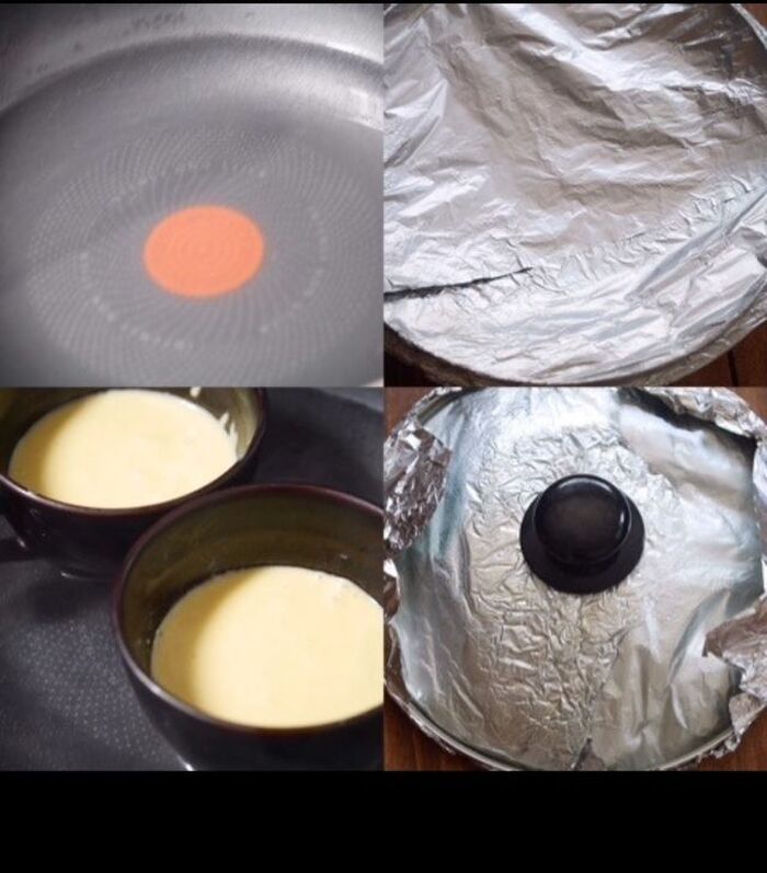 蒸しパンを蒸す。