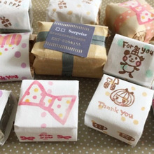 半紙で、熨斗風&10円ガム風なラッピング♪簡単可愛くお裾分け☆