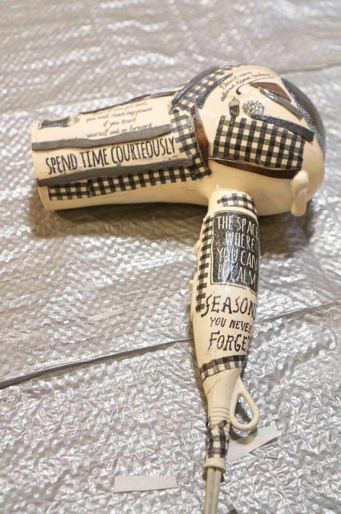 ハギレもデコパージュ