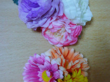 キャンドゥ造花でかんたん髪飾り♪