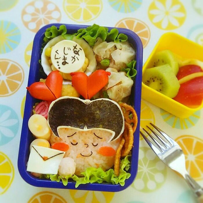 衝撃の事実発覚!?ワカメ(サザエさん)のバレンタインキャラ弁♡
