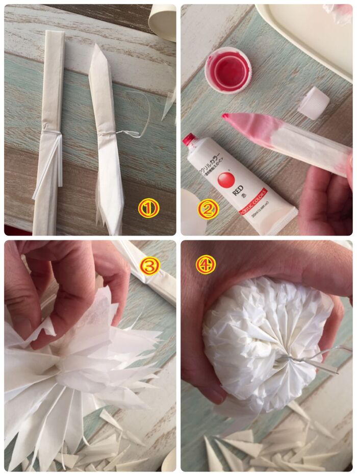 フラワーペーパーを作ります