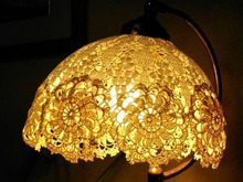 ★ゴージャス★レースをランプシェードに!